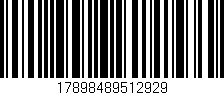 Código de barras (EAN, GTIN, SKU, ISBN): '17898489512929'