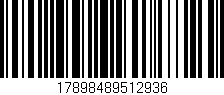 Código de barras (EAN, GTIN, SKU, ISBN): '17898489512936'