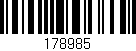 Código de barras (EAN, GTIN, SKU, ISBN): '178985'