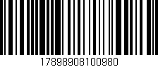 Código de barras (EAN, GTIN, SKU, ISBN): '17898908100980'