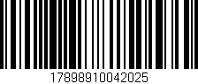 Código de barras (EAN, GTIN, SKU, ISBN): '17898910042025'