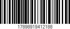 Código de barras (EAN, GTIN, SKU, ISBN): '17898919412188'
