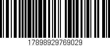 Código de barras (EAN, GTIN, SKU, ISBN): '17898929769029'