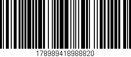 Código de barras (EAN, GTIN, SKU, ISBN): '178989418988820'