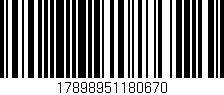 Código de barras (EAN, GTIN, SKU, ISBN): '17898951180670'
