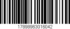 Código de barras (EAN, GTIN, SKU, ISBN): '17898963016042'