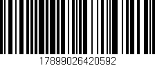Código de barras (EAN, GTIN, SKU, ISBN): '17899026420592'