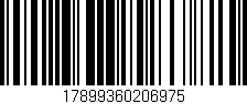 Código de barras (EAN, GTIN, SKU, ISBN): '17899360206975'