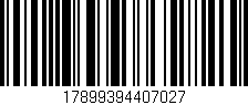 Código de barras (EAN, GTIN, SKU, ISBN): '17899394407027'
