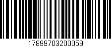 Código de barras (EAN, GTIN, SKU, ISBN): '17899703200059'