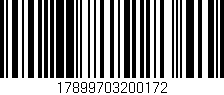 Código de barras (EAN, GTIN, SKU, ISBN): '17899703200172'