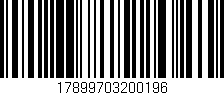 Código de barras (EAN, GTIN, SKU, ISBN): '17899703200196'
