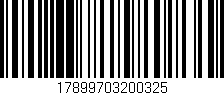 Código de barras (EAN, GTIN, SKU, ISBN): '17899703200325'
