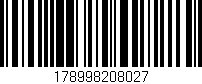 Código de barras (EAN, GTIN, SKU, ISBN): '178998208027'