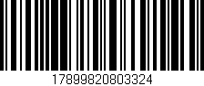 Código de barras (EAN, GTIN, SKU, ISBN): '17899820803324'