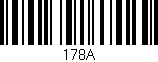 Código de barras (EAN, GTIN, SKU, ISBN): '178A'