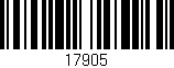 Código de barras (EAN, GTIN, SKU, ISBN): '17905'