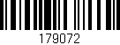 Código de barras (EAN, GTIN, SKU, ISBN): '179072'