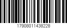 Código de barras (EAN, GTIN, SKU, ISBN): '17908011438228'