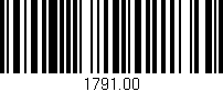 Código de barras (EAN, GTIN, SKU, ISBN): '1791.00'