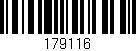 Código de barras (EAN, GTIN, SKU, ISBN): '179116'