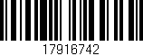 Código de barras (EAN, GTIN, SKU, ISBN): '17916742'