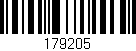 Código de barras (EAN, GTIN, SKU, ISBN): '179205'
