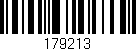 Código de barras (EAN, GTIN, SKU, ISBN): '179213'