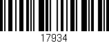Código de barras (EAN, GTIN, SKU, ISBN): '17934'