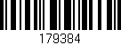 Código de barras (EAN, GTIN, SKU, ISBN): '179384'