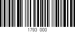 Código de barras (EAN, GTIN, SKU, ISBN): '1793/000'