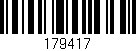 Código de barras (EAN, GTIN, SKU, ISBN): '179417'