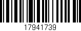Código de barras (EAN, GTIN, SKU, ISBN): '17941739'