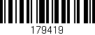 Código de barras (EAN, GTIN, SKU, ISBN): '179419'