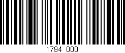 Código de barras (EAN, GTIN, SKU, ISBN): '1794/000'