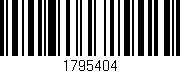 Código de barras (EAN, GTIN, SKU, ISBN): '1795404'