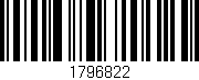 Código de barras (EAN, GTIN, SKU, ISBN): '1796822'