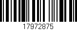 Código de barras (EAN, GTIN, SKU, ISBN): '17972875'