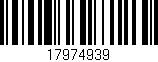 Código de barras (EAN, GTIN, SKU, ISBN): '17974939'