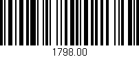 Código de barras (EAN, GTIN, SKU, ISBN): '1798.00'