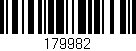 Código de barras (EAN, GTIN, SKU, ISBN): '179982'