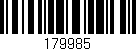 Código de barras (EAN, GTIN, SKU, ISBN): '179985'