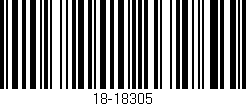 Código de barras (EAN, GTIN, SKU, ISBN): '18-18305'