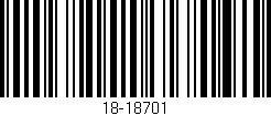 Código de barras (EAN, GTIN, SKU, ISBN): '18-18701'
