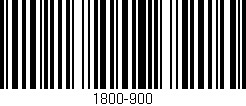 Código de barras (EAN, GTIN, SKU, ISBN): '1800-900'