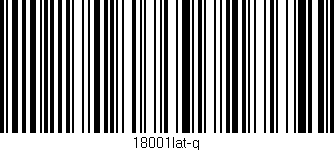 Código de barras (EAN, GTIN, SKU, ISBN): '18001lat-g'