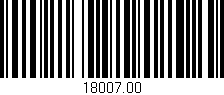 Código de barras (EAN, GTIN, SKU, ISBN): '18007.00'