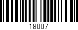 Código de barras (EAN, GTIN, SKU, ISBN): '18007'