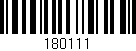 Código de barras (EAN, GTIN, SKU, ISBN): '180111'