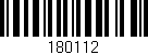 Código de barras (EAN, GTIN, SKU, ISBN): '180112'